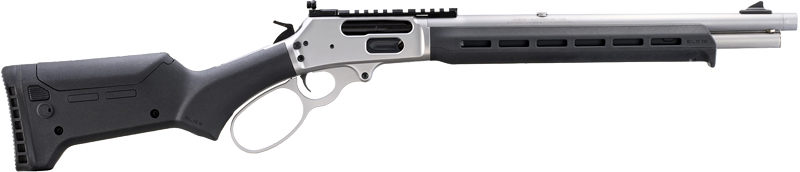 Marlin 70912 1895 Trapper 45-70 Gov 5+1 16.17" Satin Threaded Barrel, Picatinny Rail Stainless Steel Receiver, Black Adjustable Magpul ELG Synthetic Stock