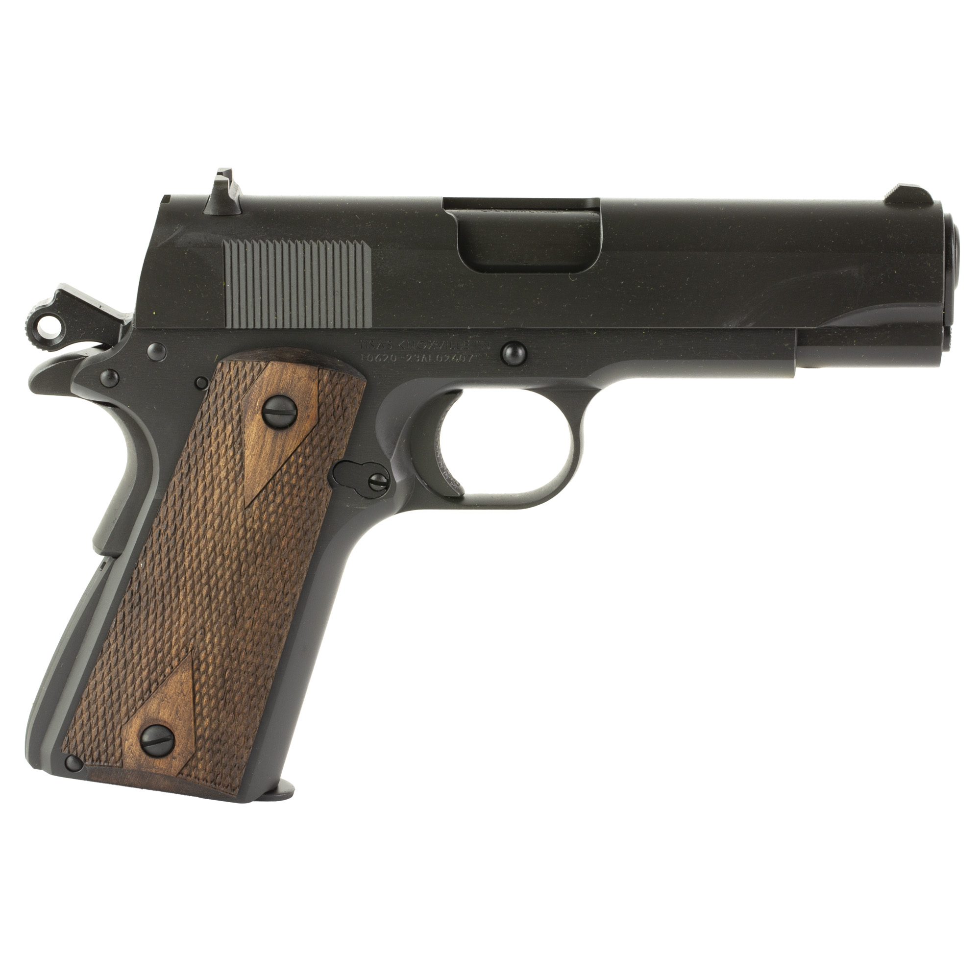SDS Tisas 1911 Tank Commander Pistol 9mm 4.25 in. Grey Cerakote Walnut 8 rd.