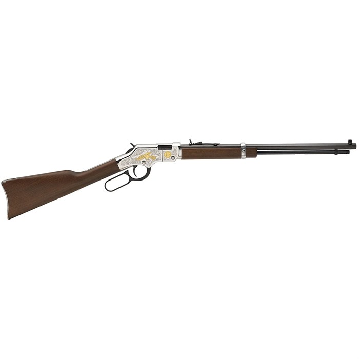 Henry H004SAT Golden Boy 22 Long Rifle 20 Inch 16 Rounds Nickel Plated Walnut