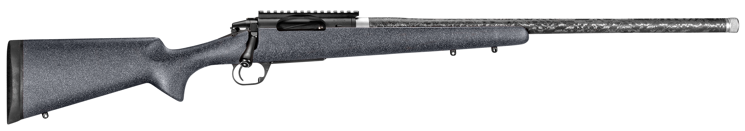 Proof Research 129302 Elevation Lightweight Hunter 6mm Creedmoor Caliber with 4+1 Capacity, 24" Carbon Fiber Barrel, Black Metal Finish & Black Granite Carbon Fiber Stock (Full Size)