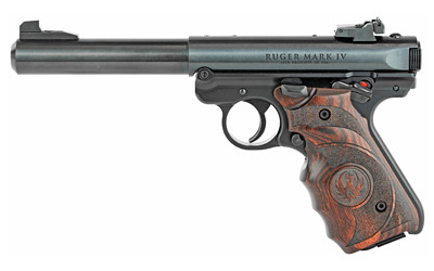 Ruger Mark Iv Target .22 Lr 5.50 inch 10+1 Stainless Bull Blued Right Hand