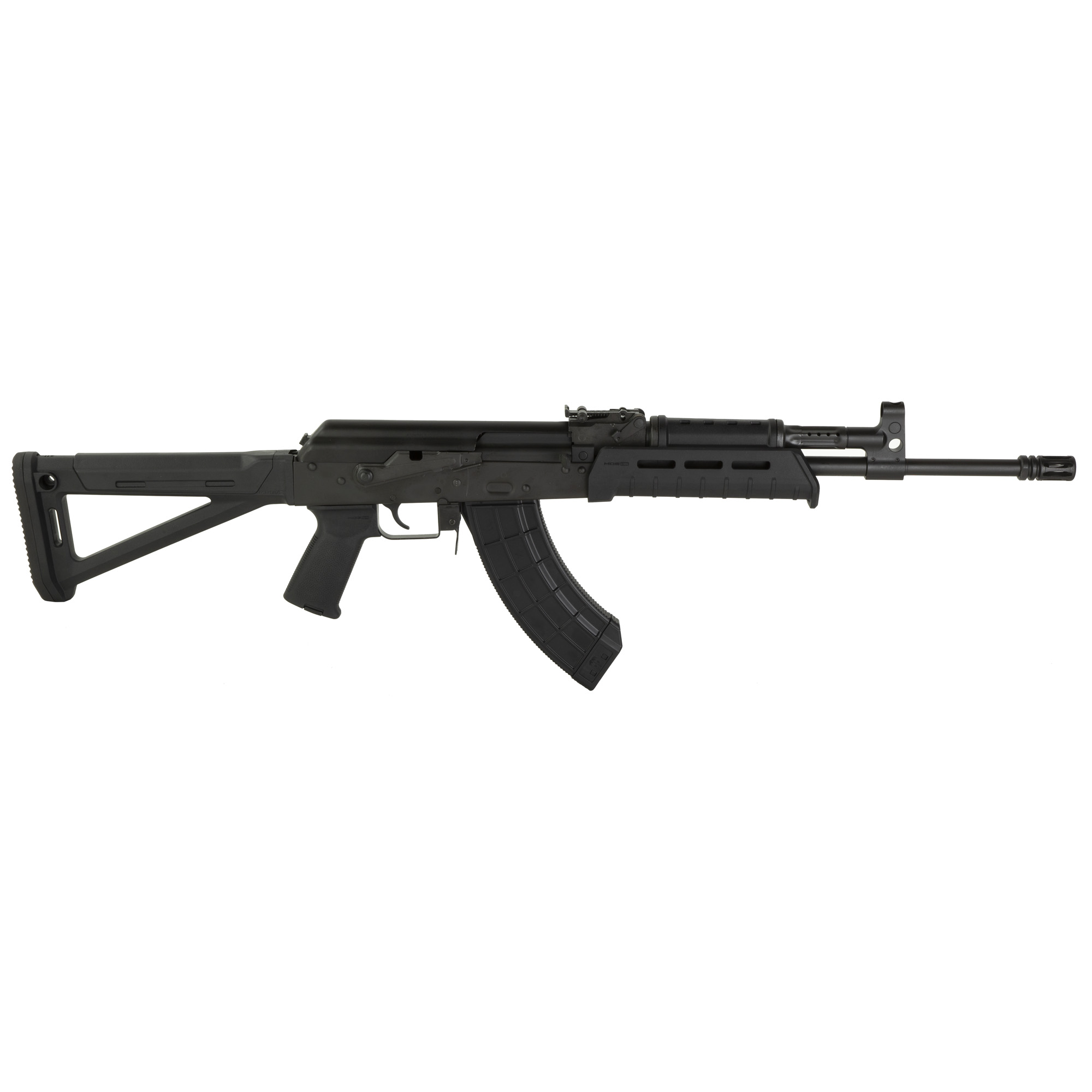 Century Arms VSKA Tactical MOE AK-47 Rifle - Black | 7.62x39 | 16.5" Barrel | Magpul MOE AK Stock, Pistol Grip & Handguard | A2 Style Flash Hider