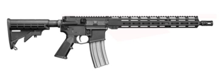Del-Ton Sierra M2 316L Forged Aluminum AR15 Rifle - Black | 5.56NATO | 16" Barrel | 15" M-LOK Rail