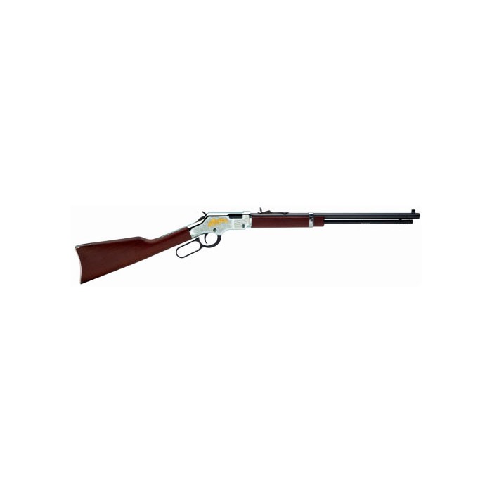 Henry H004GE Golden Eagle 22 Long Rifle 20 Inch 16 Nickel Plated American Walnut