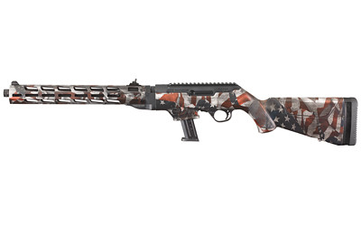 Ruger 19121 Pc Carbine 9mm Luger 16.12in 17+1 American Flag Cerakote