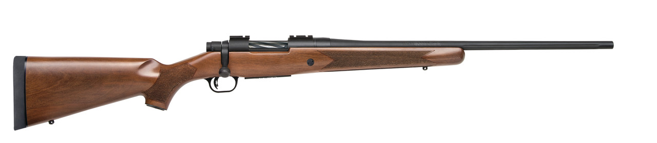 Mossberg Patriot 243 Winchester 22 in 5 Rounds Walnut Matte Blued Finish