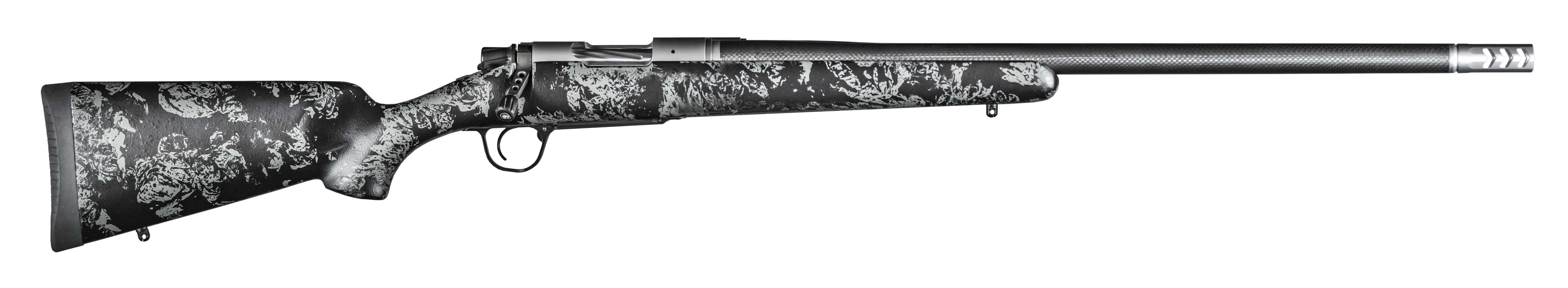 Christensen Arms 8010614500 Ridgeline FFT Full Size 28 Nosler 3+1, 22" Stainless Steel Threaded Barrel, Stainless Aluminum Receiver, Black w/Gray Accents Fixed Sporter w/Flash Forged Technology Stock