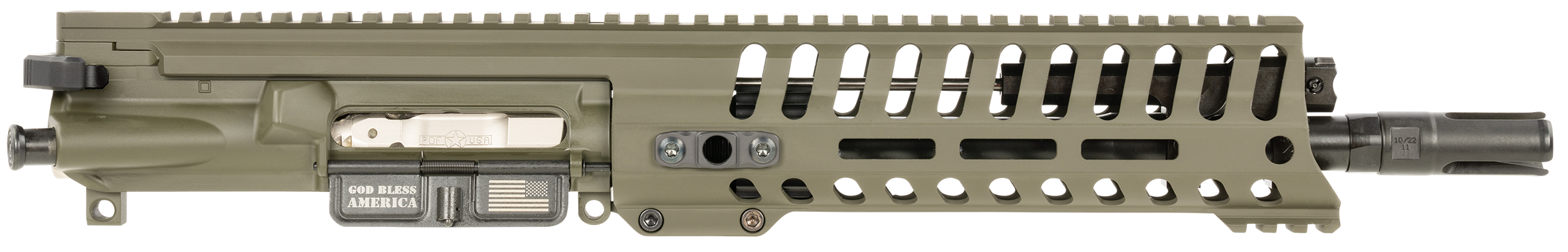 Patriot Ordnance Factory P415 10.5 5.56 NATO OD Green Piston Gas Block 9 M-LOK