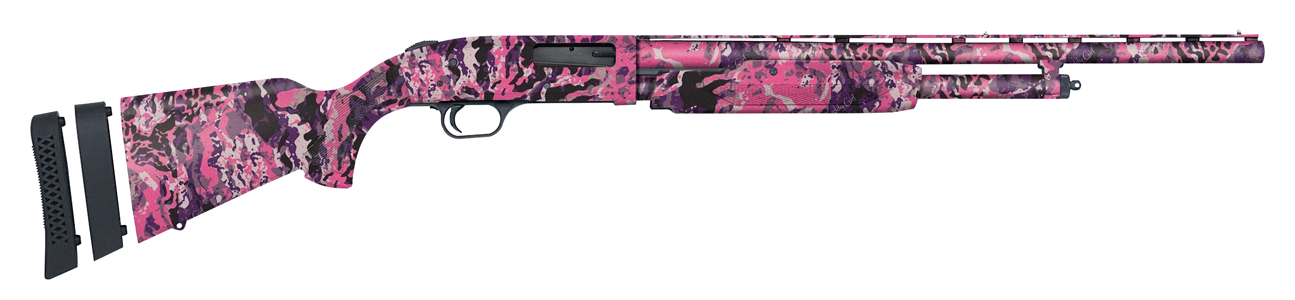 Mossberg 500 Youth Super Bantam 20 Gauge 22 Inch Barrel 5 Rounds Pink