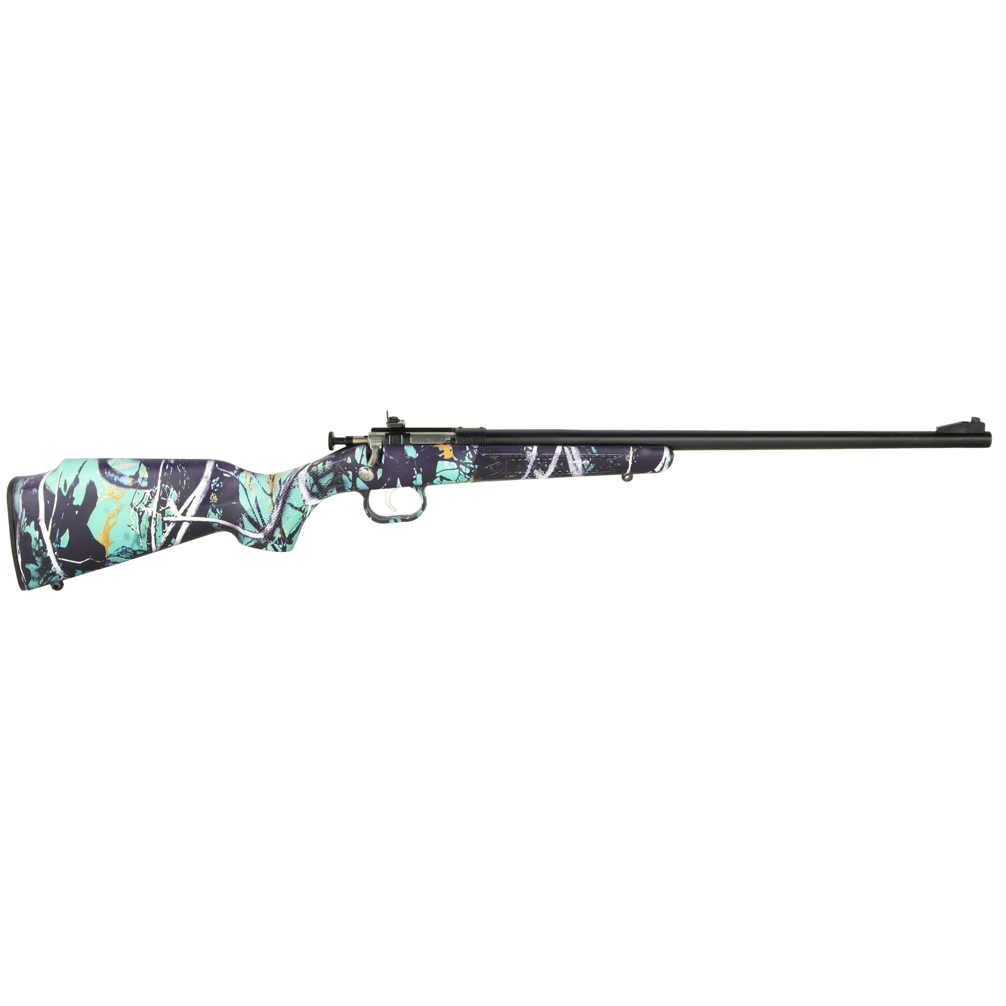 Keystone Crickett Hydro-Dipped Synthetic Rifle 22LR Muddy Girl Serenity Blued