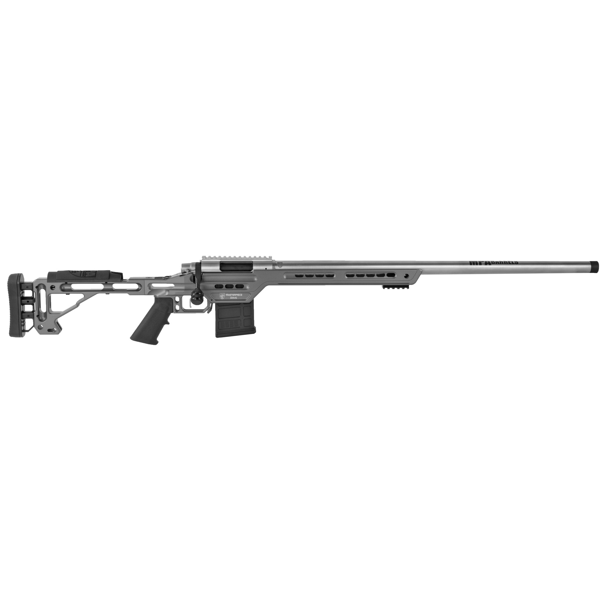 MasterPiece Arms 6CMPMRRHTNGPBA PMR  6mm Creedmoor 10+1 26" Stainless Steel Tungsten Aluminum Tungsten V-Bedded BA Hybrid Chassis Stock 