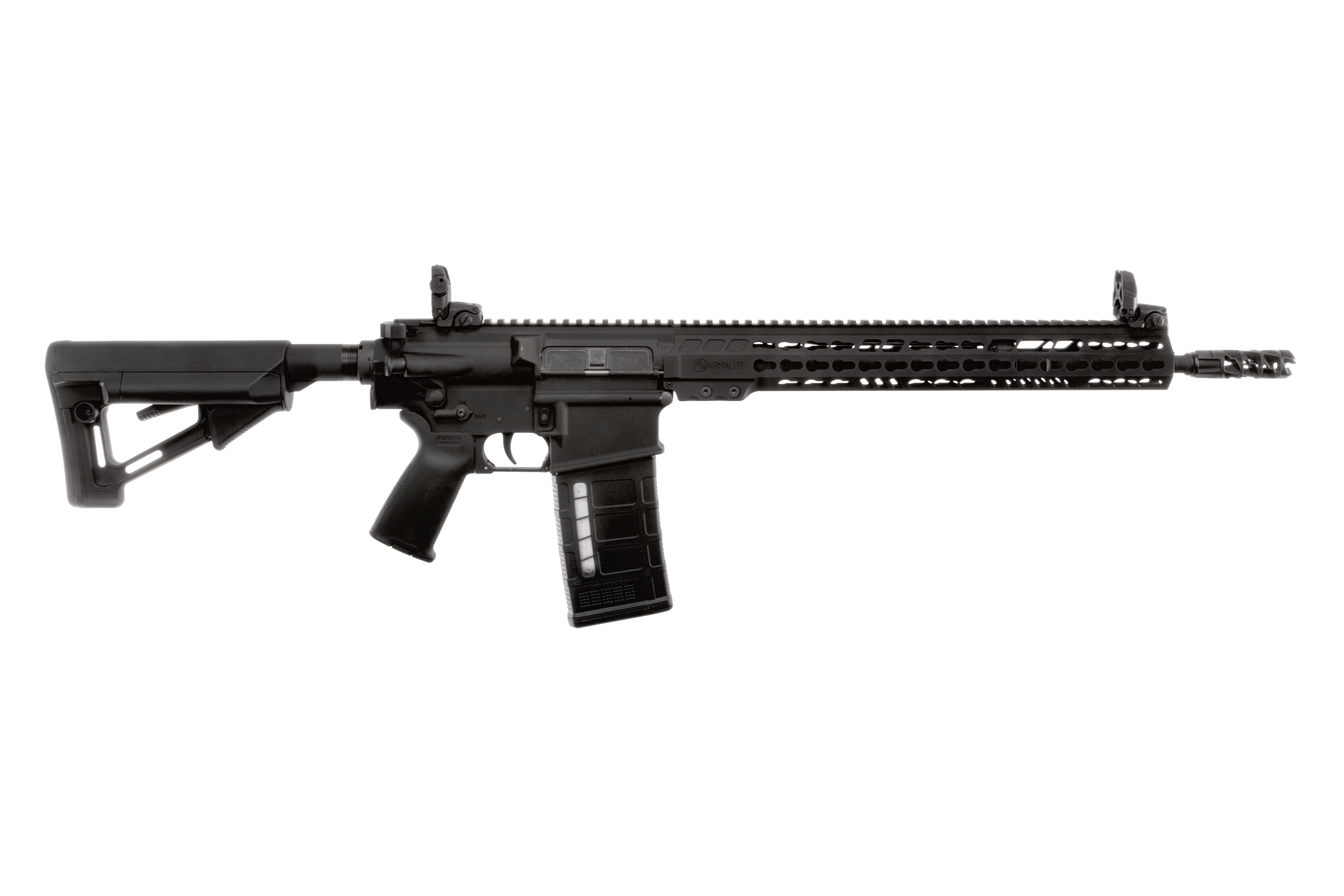 ArmaLite AR10TAC16 AR-10 Tactical 308 Win  25+1 16" Barrel, Black, Magpul STR Collapsible Stock, Magpul MBUS Front & Rear Sights, Flash Suppressor, Optics Ready