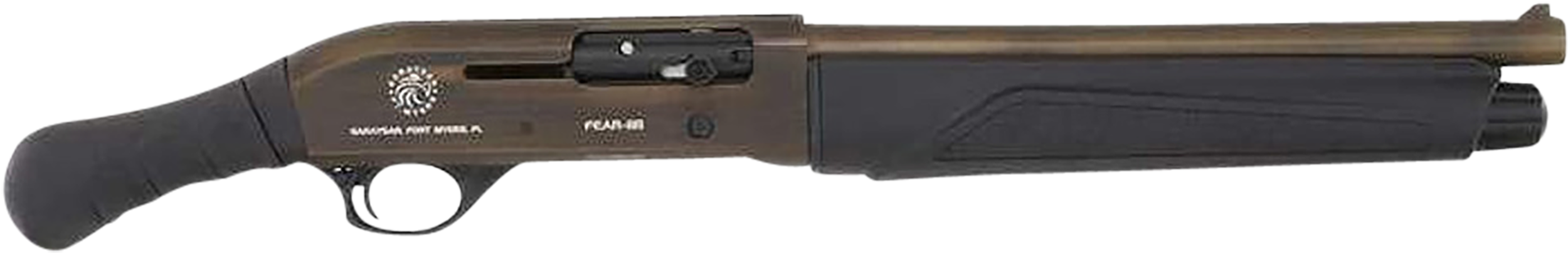 Garaysar Ft. Myers FEAR118BRCBZB FEAR-118 Breacher 12 Gauge Semi-Auto 3" 4+1 14.55" Bronze Battleworn Steel Barrel & Receiver, Aluminum Handguard, Black Polymer Birdshead Grip
