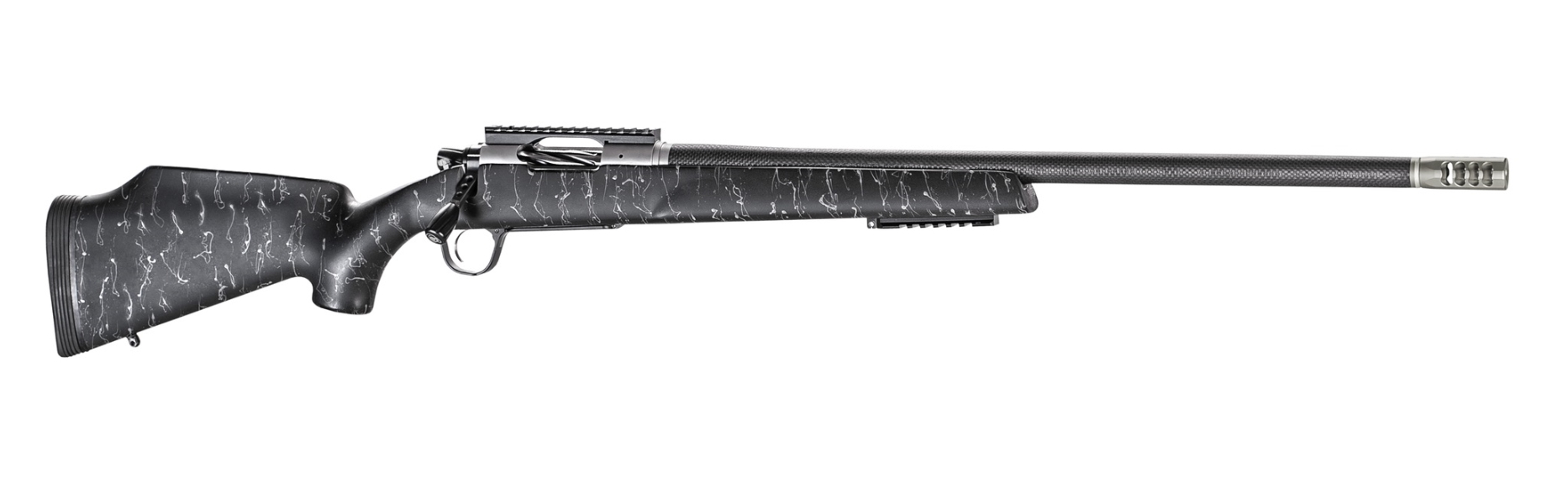 Christensen Arms 8011001700 Traverse  300 Win Mag 3+1 26" Threaded Barrel, Natural Stainless, Black with Gray Webbing Stock