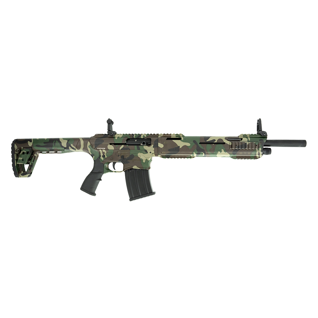 Tokarev USA 21000167 TAR M81 Full Size Frame 12 Gauge Semi-Auto 3" 5+1 18.50" Black Steel Barrel, M81 Woodland Camo Picatinny Rail Receiver, M81 Woodland Camo Adjustable Synthetic Stock