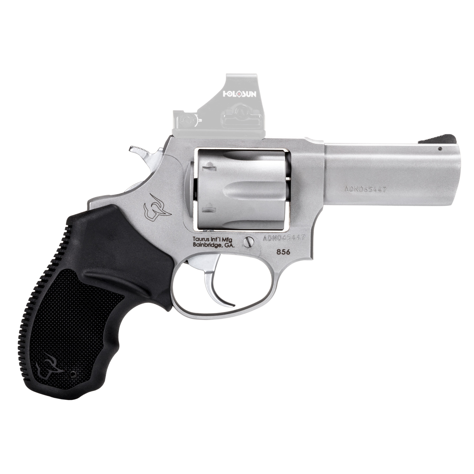Taurus 856 TORO Revolver - Stainless | 38 Spl +P | 3" Barrel | 6rd | Rubber Grip | Includes Optic Mount