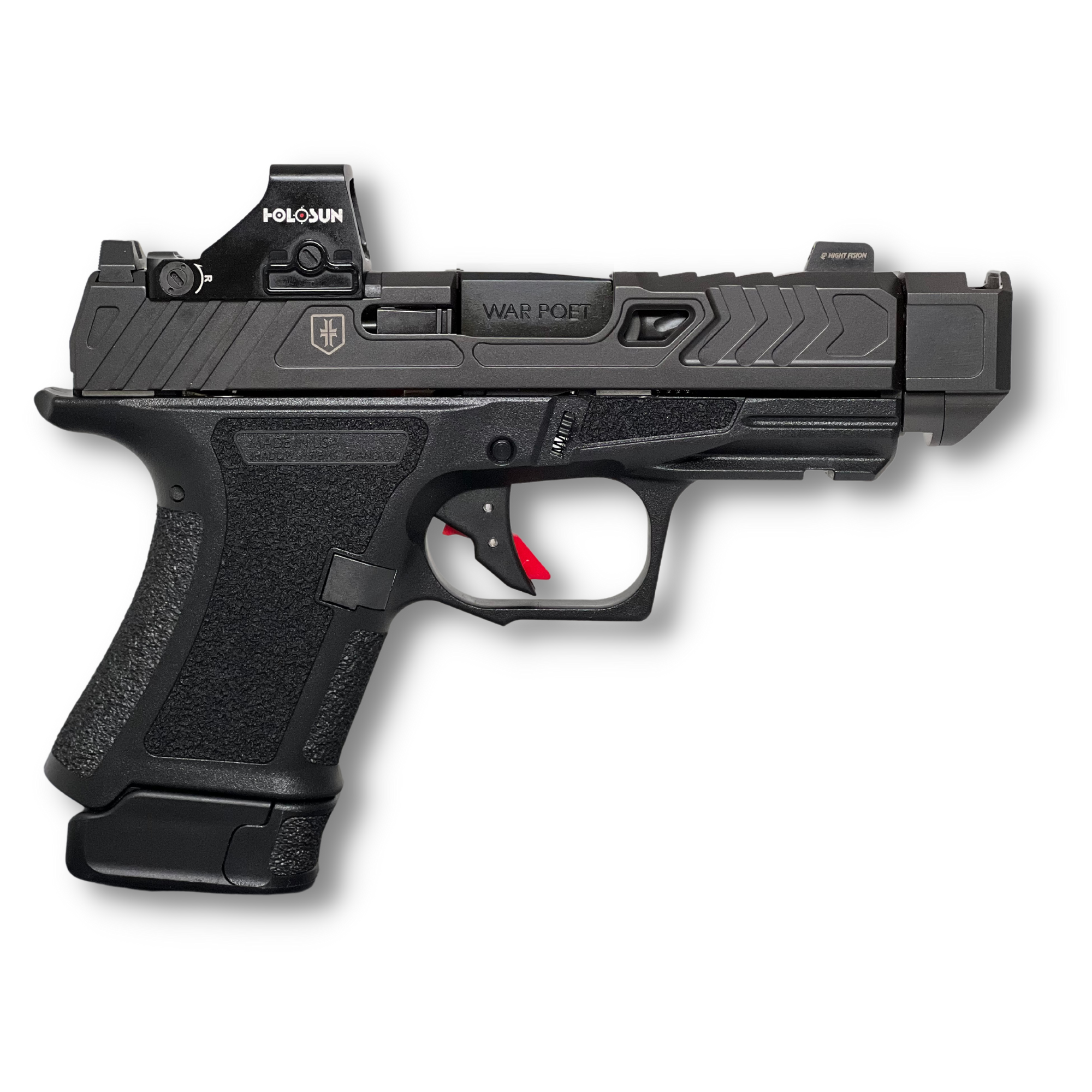 Shadow Systems CR920P 9mm 3.75" 13 Rounds War Poet Edition with Holosun