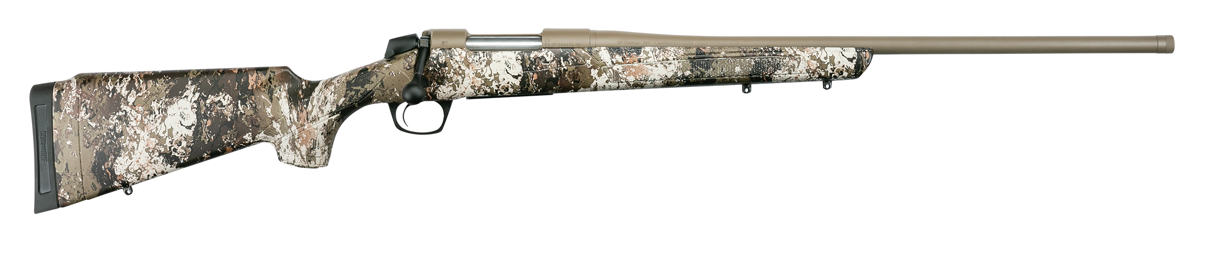CVA CR6981 Cascade  Full Size 300 Win Mag 3+1, 24" Sniper Gray Cerakote Steel Threaded Barrel, Sniper Gray Cerakote Steel Receiver, Exclusive Realtree Rockslide Fixed w/SoftTouch Stock,