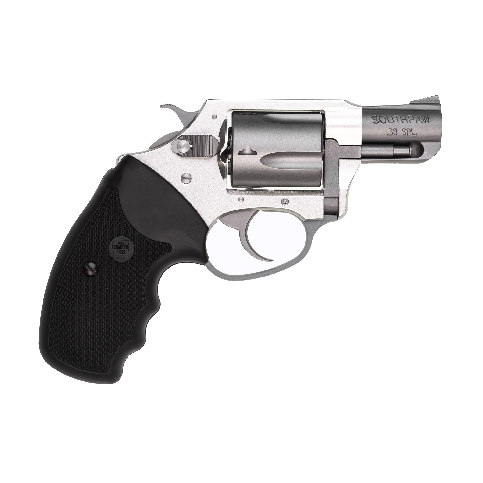 Charter Arms Southpaw Revolver 38 Special 2 in Stainless Anodized
