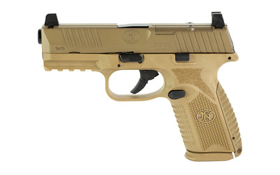 Fn 509M MRD 9mm Luger 4 in 15+1 Flat Dark Earth Optic Ready Serrated Slide