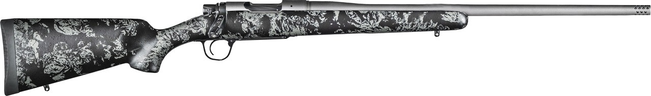 Christensen Arms 8010119000 Mesa FFT 7mm PRC 3+1 22" Threaded Barrel, Tungsten Gray Cerakote, Black with Gray Webbing Stock