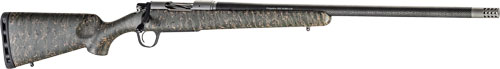 Christensen Arms CA10299215413 Ridgeline  300 Win Mag 3+1 26" Carbon Fiber/Threaded Barrel, Natural Stainless, Green with Black/Tan Webbing Stock