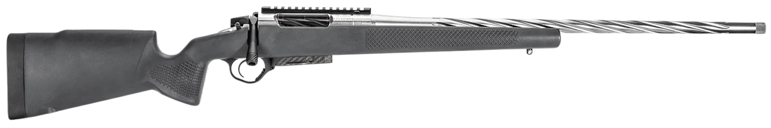 Seekins Precision 0011710057 Havak Pro Hunter PH2 308 Win Caliber with 5+1 Capacity, 24" Fluted Barrel, Stainless Steel Metal Finish & Black Synthetic Stock (Full Size)