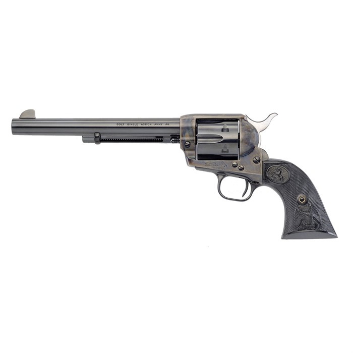 Colt Peacemaker SAA .45 Colt 7.5 in 6 Rounds Color Case Hardened Polymer Grip