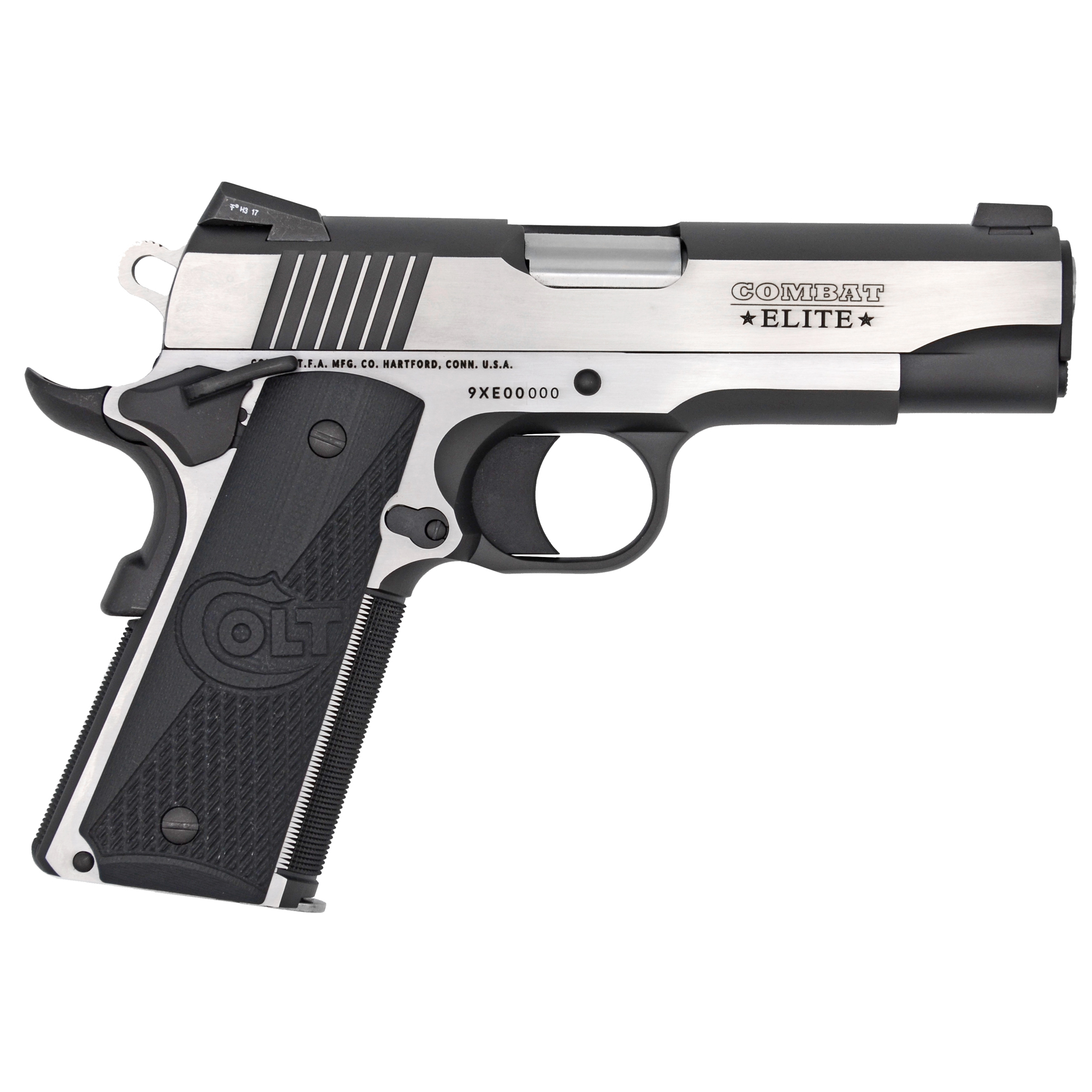 Colt 1911 Combat Elite Commander .45 Acp 4.25 inch 8 rounds Two Tone Stainless G10 Tritium