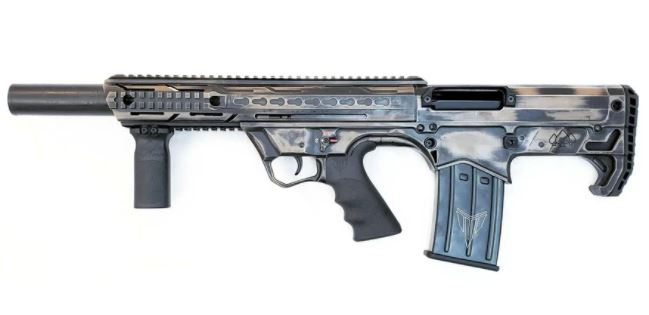 Black Aces Pro Series Bullpup Semi-Auto Shotgun - Distressed FDE | 12ga | 18.5" Barrel | Barrel Shroud