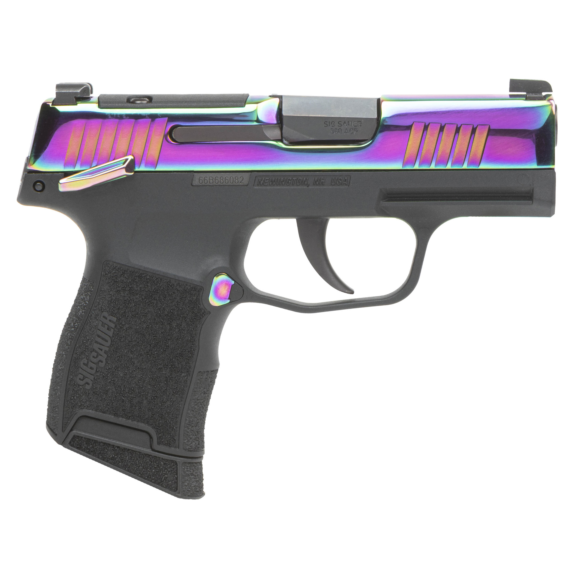Sig Sauer P365-380 Rainbow, 380 ACP, 3.10 inch, 10+1, Black with Rainbow Accents