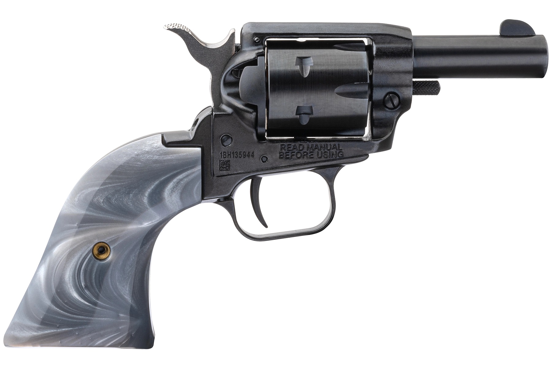 Heritage Manufacturing, Barkeep, .22 Long Rifle, 2.68 inch, 6 Round, Black Oxide Gray Pearl Grips