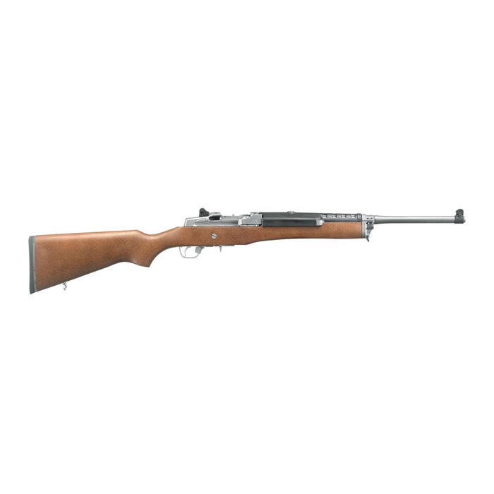 Ruger Mini 14 Ranch 223 Rem 5.56 NATO 18.5 inch 5+1 Matte Stainless Hardwood Fixed Stock Right Hand