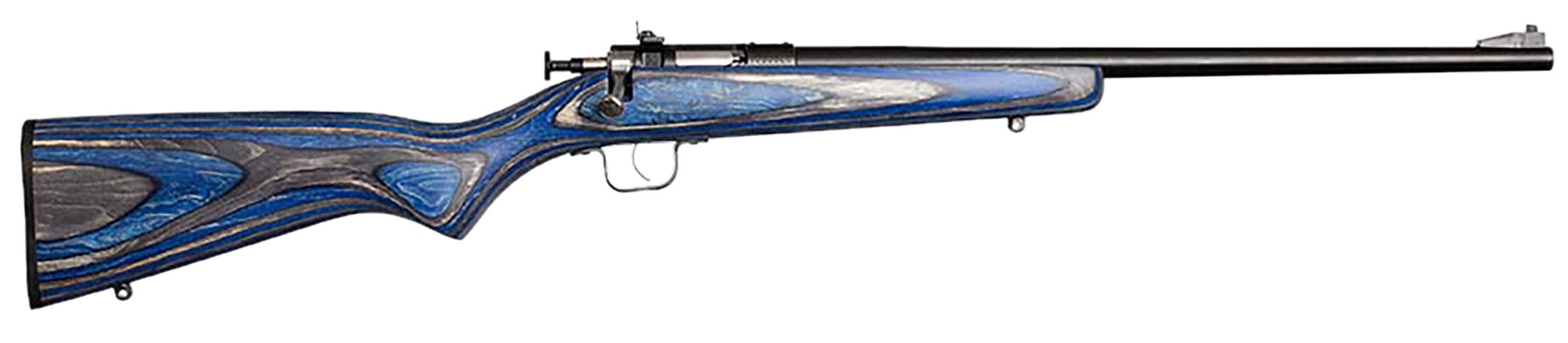 Keystone Crickett Rifle 22 LR 16 in. Blue Laminate