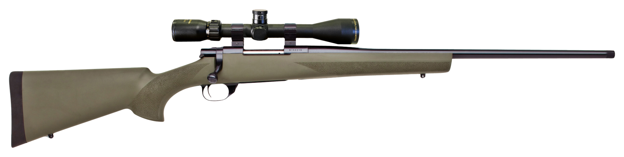 Howa HGP2270G M1500 Hogue 270 Win 5+1 22" Barrel, Blued Steel Receiver, Green Hogue OverMolded Synthetic Stock Includes Nikko Stirling GamePro 4-12x40mm Scope