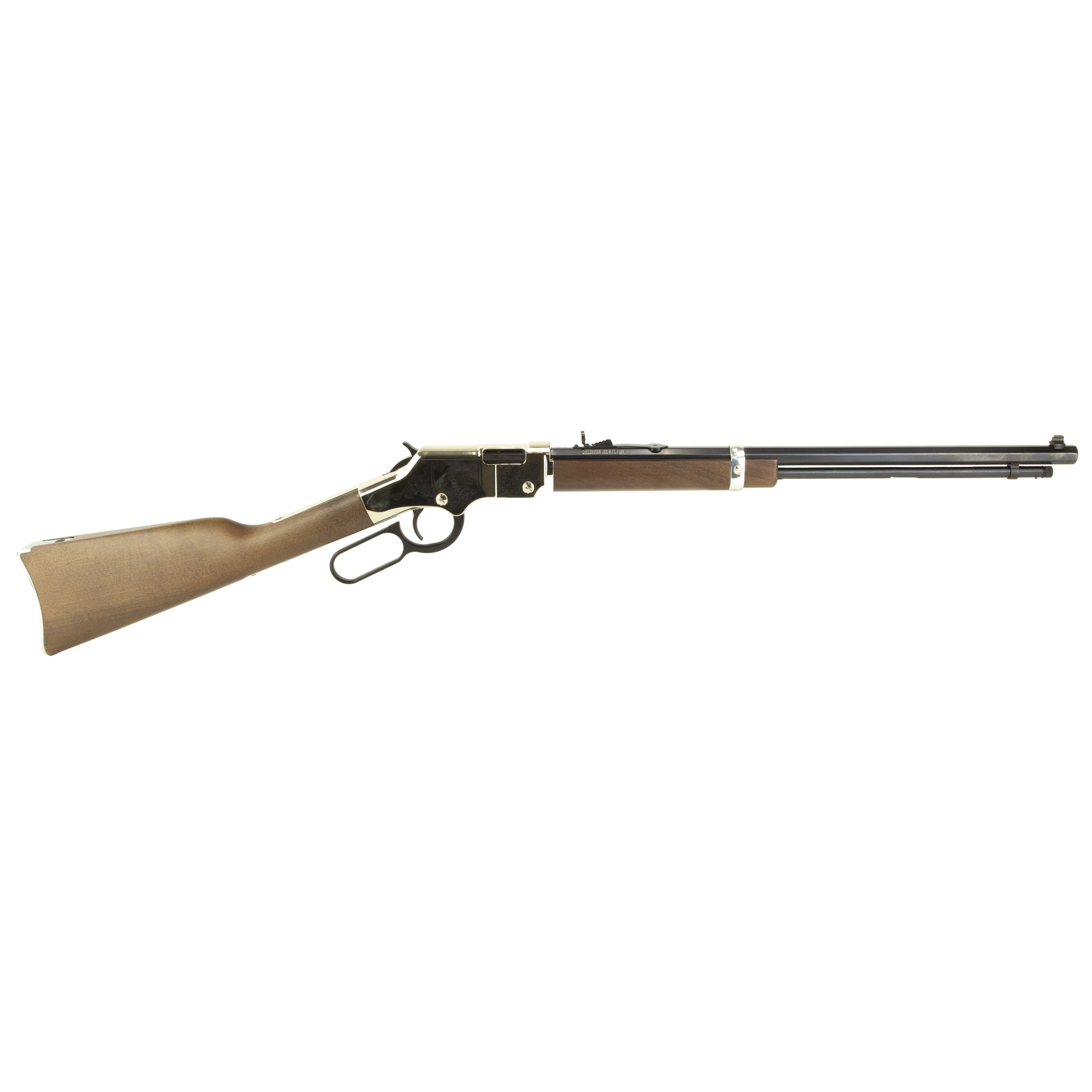 Henry Golden Boy Silver Rifle 22 LR 20 in. Engraved Nickle/Walnut 16 rd.
