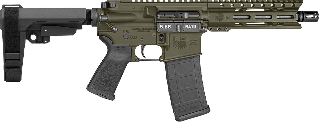 Diamondback Db-15 Carbon 5.56 Nato 7 inch 30+1 Od Green Sba3 Brace