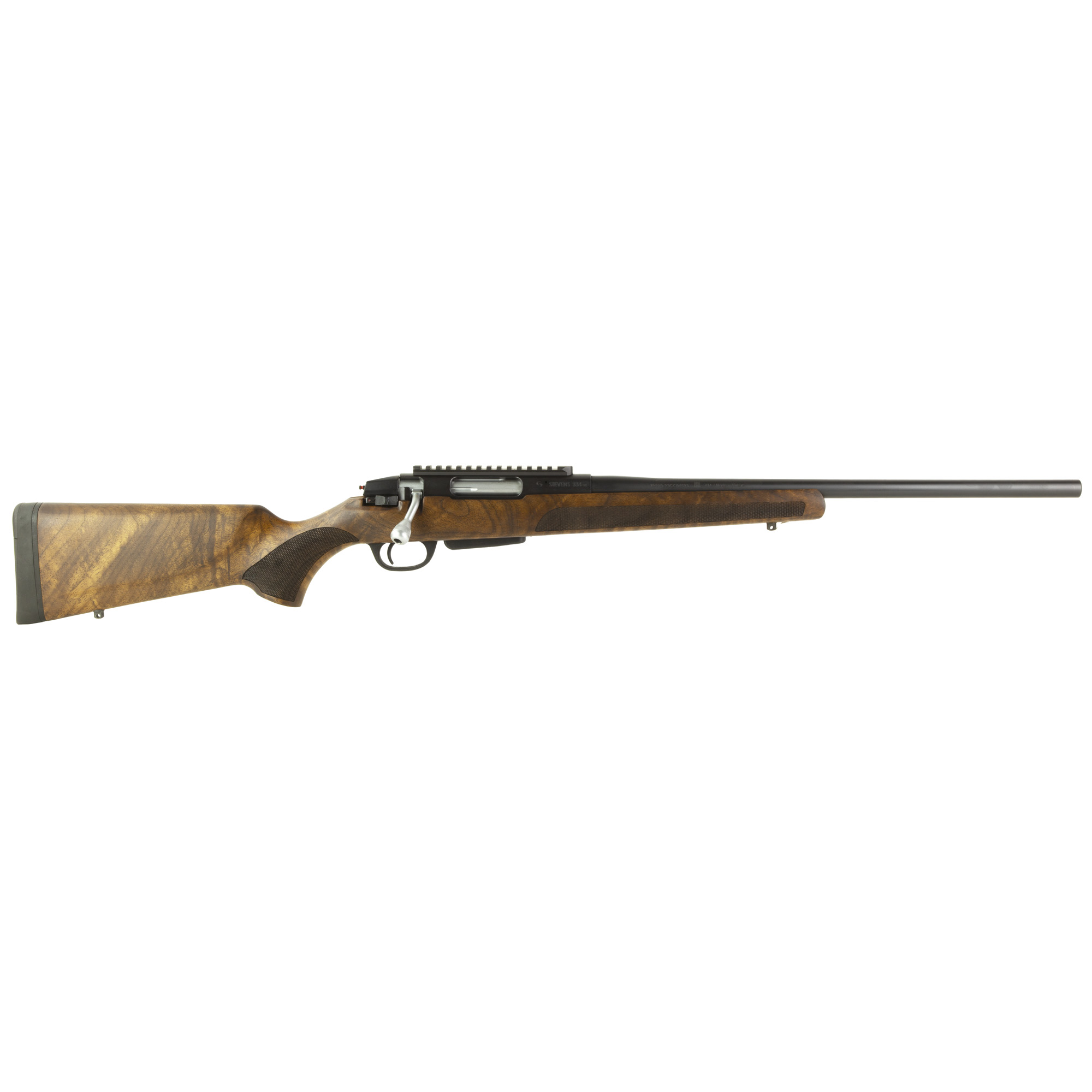 Savage, Stevens Model 334, 243 Winchester, 20 inch, 3+1, Walnut Black, Right Hand