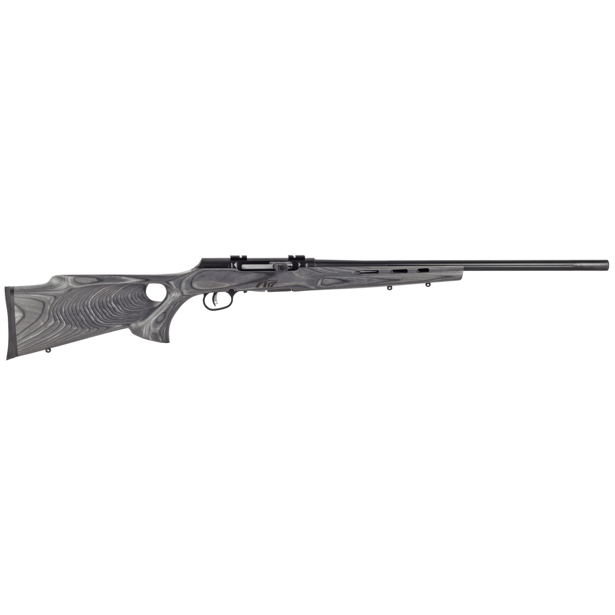 Savage A17 Target Thumbhole Rifle 17 HMR 22 Inch 10 Rounds Grey Satin