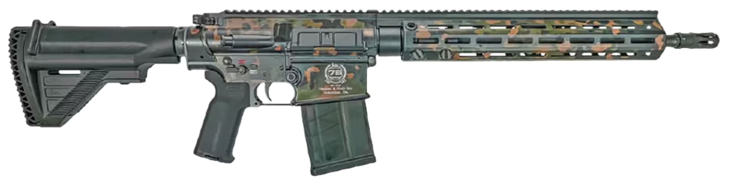 Heckler & Koch MR762A1 7.62x51mm 16.5in 10 Rounds Fleck Tarn Camo 75th Anniversary