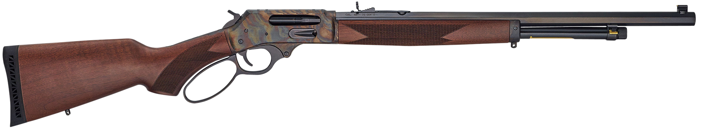 Henry H010GCC Lever Action 45-70 Government 22 Inch 4 Rounds Color Case ...-img-0