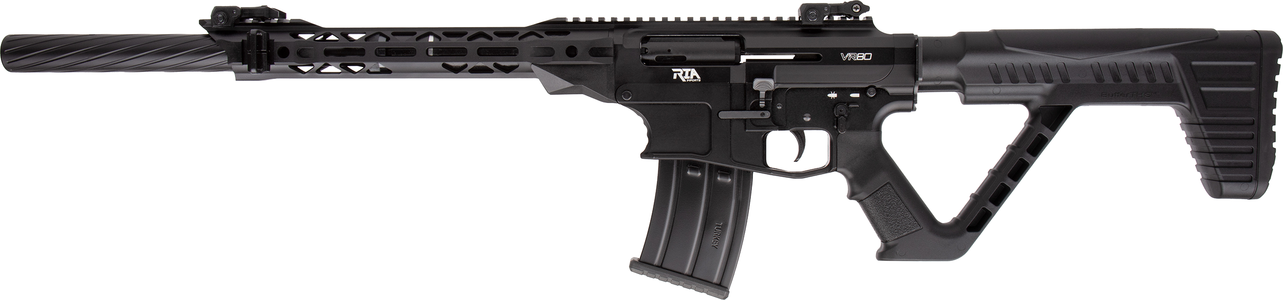 Rock Island VR80LH VR80  12 Gauge 3" 20" 5+1 Black Anodized Rec Black Fixed Thumbhole Stock