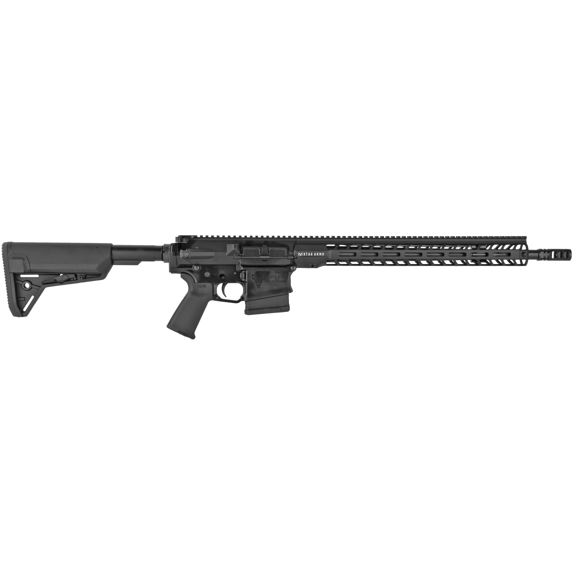 Stag Arms STAG10000142 Stag 10 Marksman 308 Win 18" 10+1 Black Hard Coat Anodized Rec Black Adjustable Magpul SL-S Stock Black Magpul MOE Grip