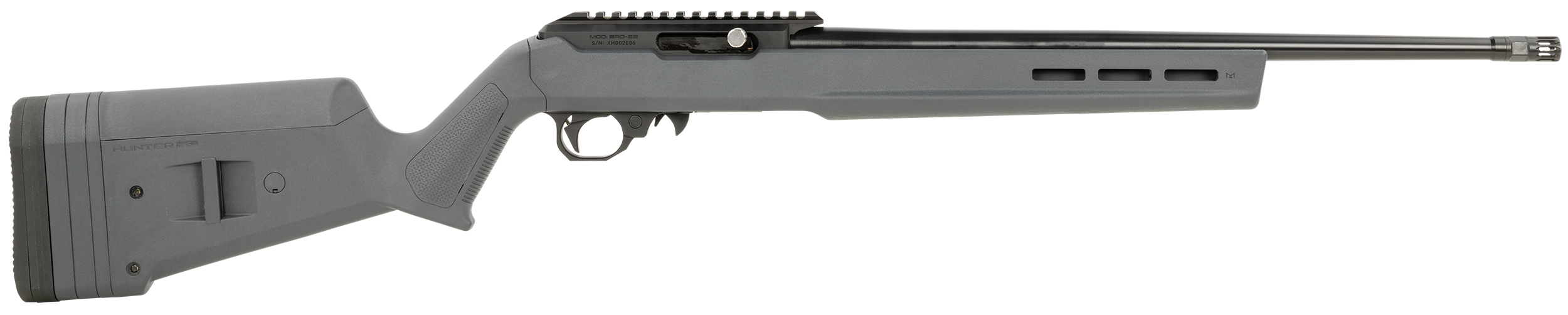 Black Rain Ordnance Bro-22 Hunter Rifle 22 LR. 18 in. Stealth Grey Magpul
