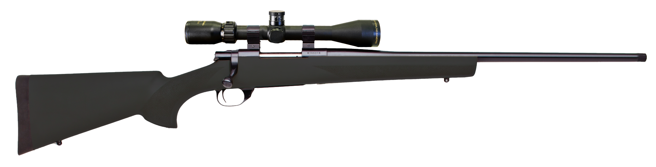 Howa HGP2250B M1500 Gamepro Gen2 22-250 5+1 22" Barrel, Blued Barrel/Rec, Black Hogue Stock, Includes Nikko Stirling GamePro 3.5-10x44mm Scope