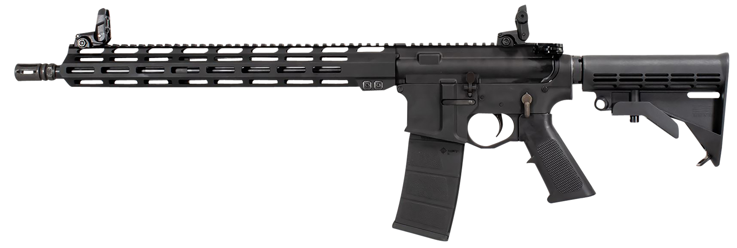 Raptor Defense RD10360 RD-15  300 Blackout 30+1 16", Black, Billet Rec, 15" M-Lok Handguard, M4 Style Stock with QD Mount, A2 Grip, Flip-Up Sights, Ambi Trigger, A2 Flash Hider, Includes Soft Case