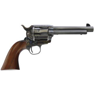 Taylors & Company 550857 1873 Gunfighter 357 Mag Caliber with 5.50" Blued Finish Barrel, 6rd Capacity Blued Finish Cylinder, Color Case Hardened Finish Steel Frame & Walnut Army Size Grip