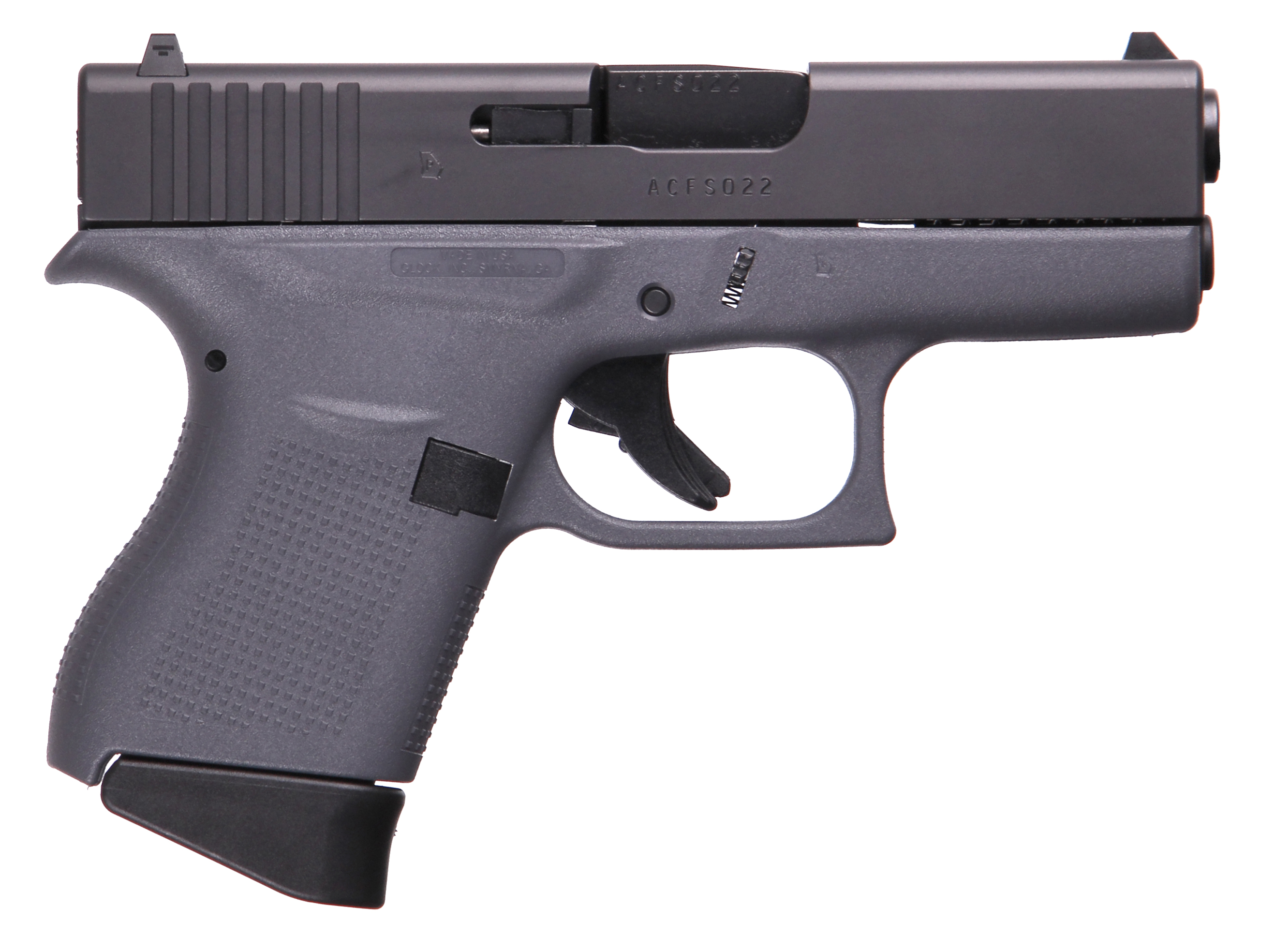 Glock G43 9mm Luger 3.39in 6rd Gray Finish