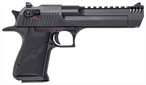 Magnum Research DE357IMB Desert Eagle Mark XIX 357 Mag 6" with Muzzle Brake 9+1 Matte Black Carbon Steel Frame & Slide Black Rubber Grip