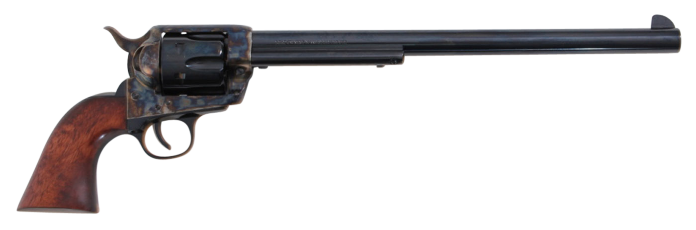 Traditions SAT73103 1873 Buntline 45 Colt (LC) 6rd 12" Blued Cylinder & Barrel Color Case Hardened Steel Frame Walnut Grip
